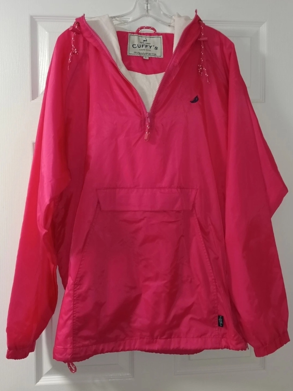 Cuffy's Women's Hot Pink Hooded Pullover Jacket